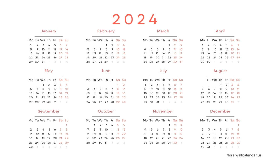 2024 Landscape Calendar