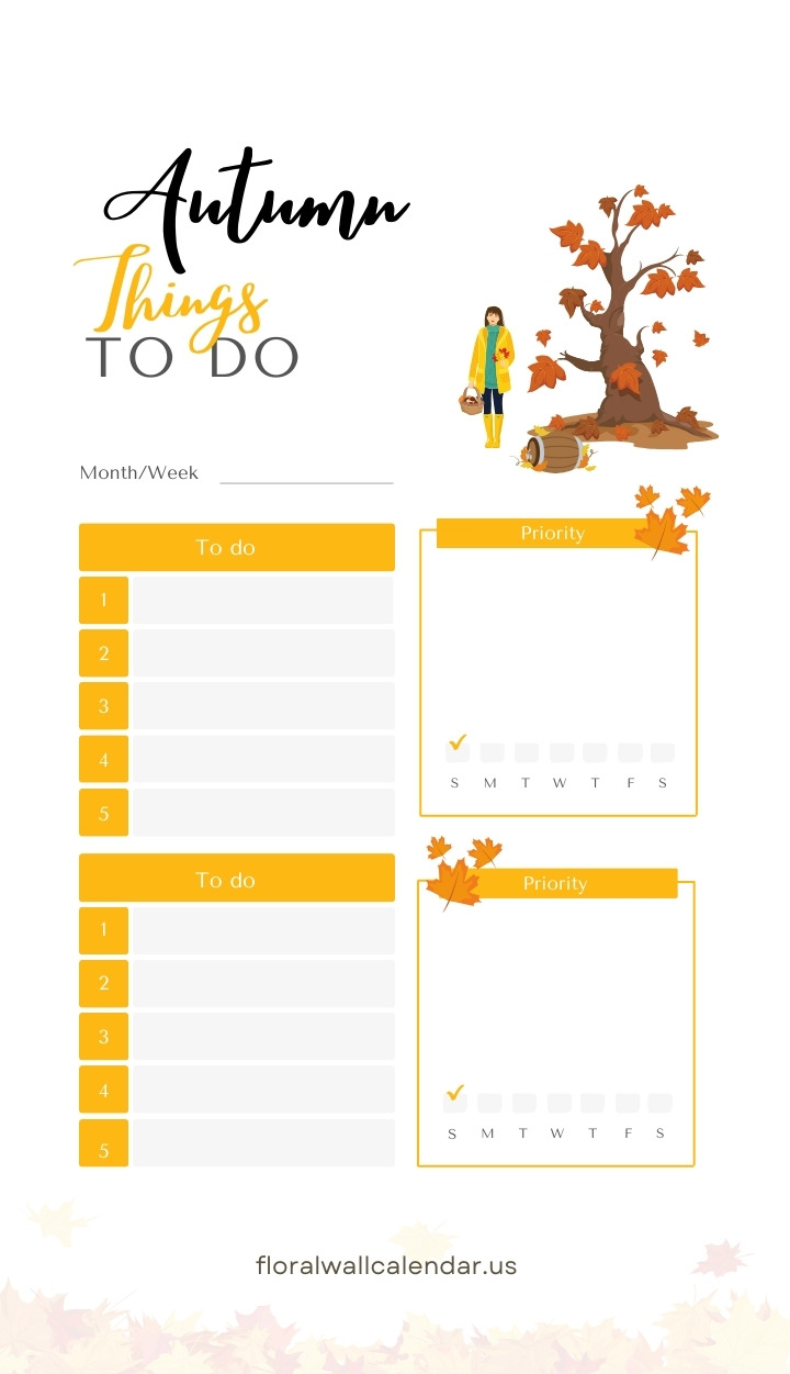 Printable Autumn Templates Word