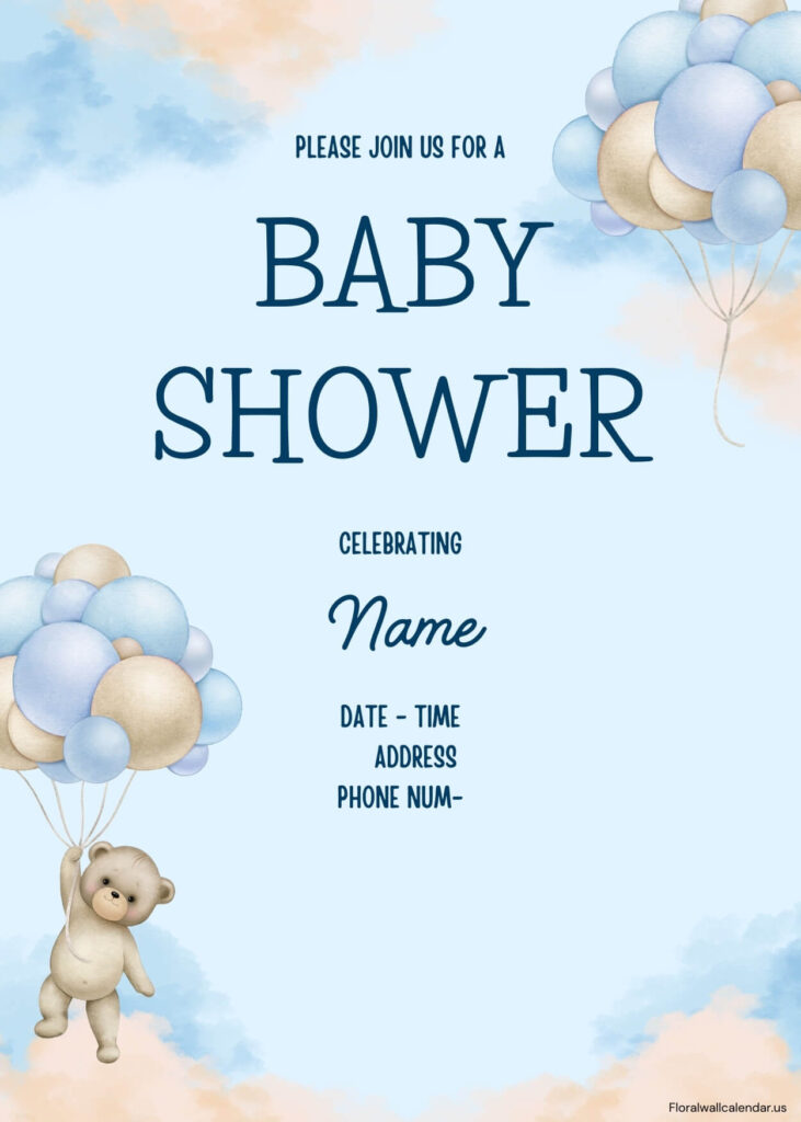 Baby Shower Cards Templates