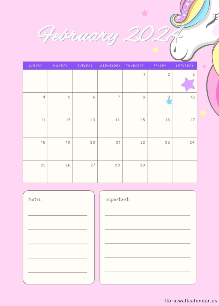 February 2024 Calendar Template