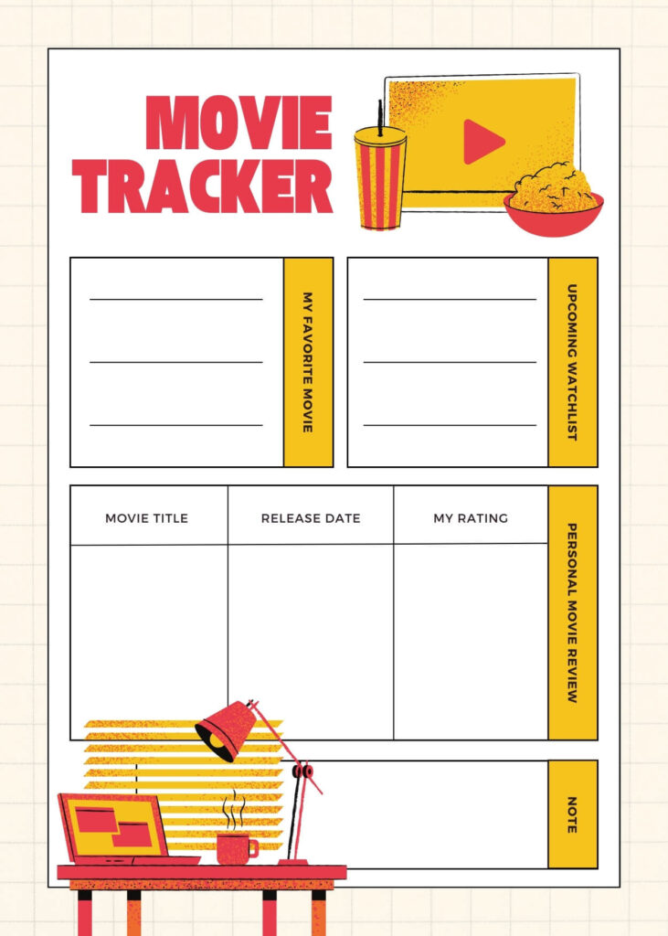 Free Printable Movie Tracker