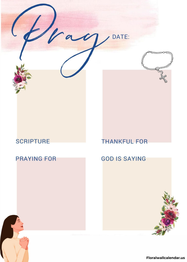 Free Printable Prayer Journal Templates For Kids & Adults