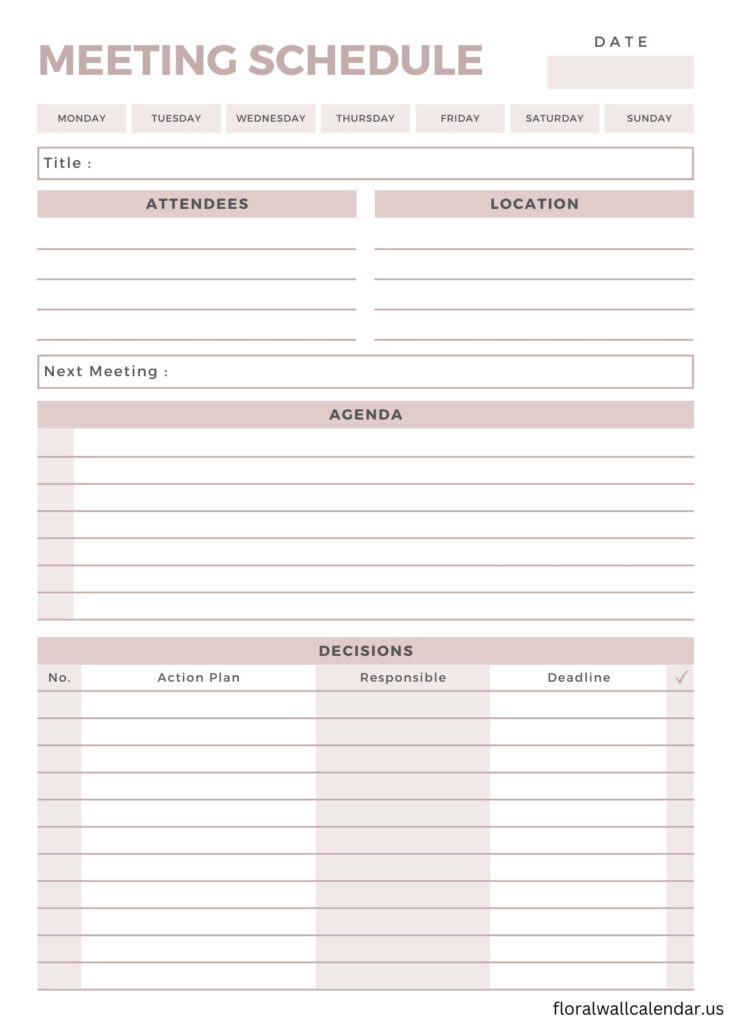 Meeting Schedule Planner