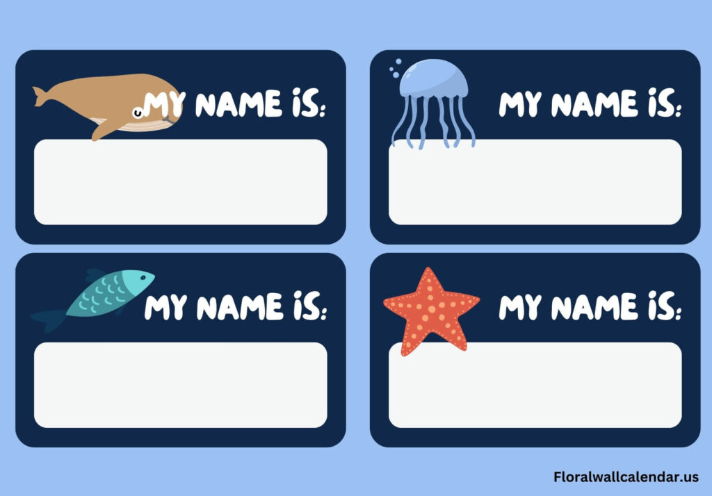 School Label Template Free Download