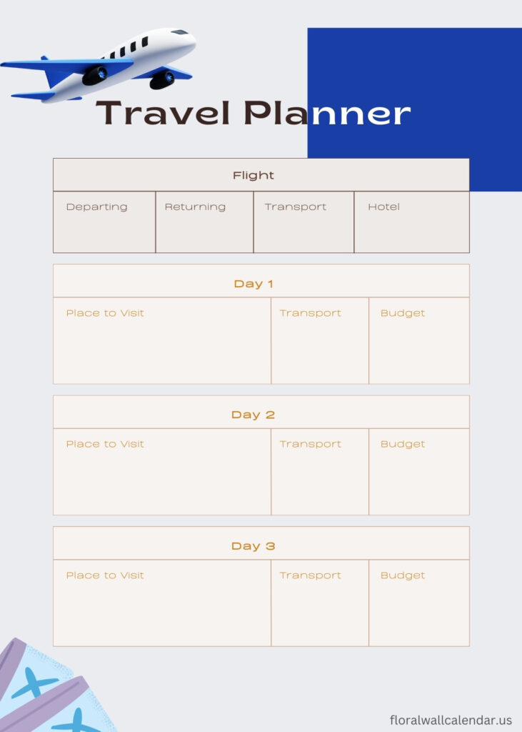 Travel Planner To Download