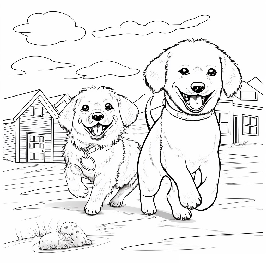 Baby Dog cute dog coloring pages