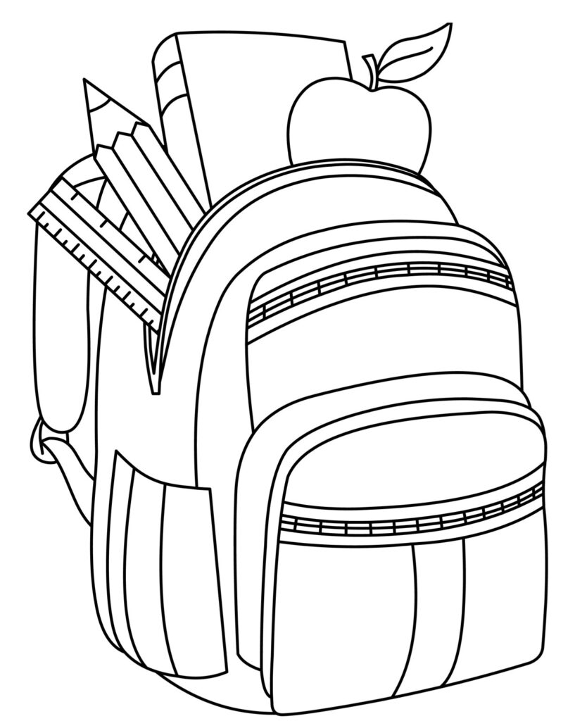 Back to school coloring pages preschool