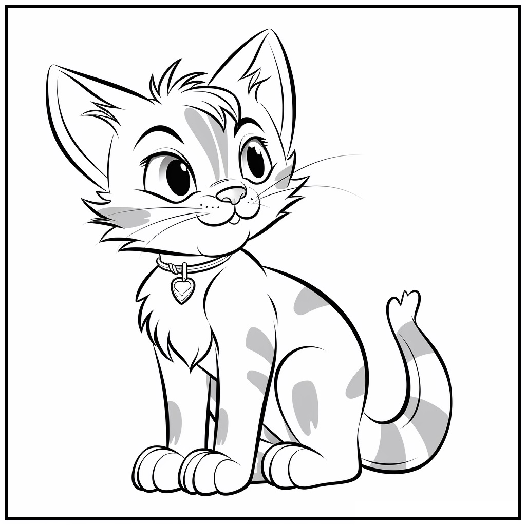 Cat Coloring Pages Printable