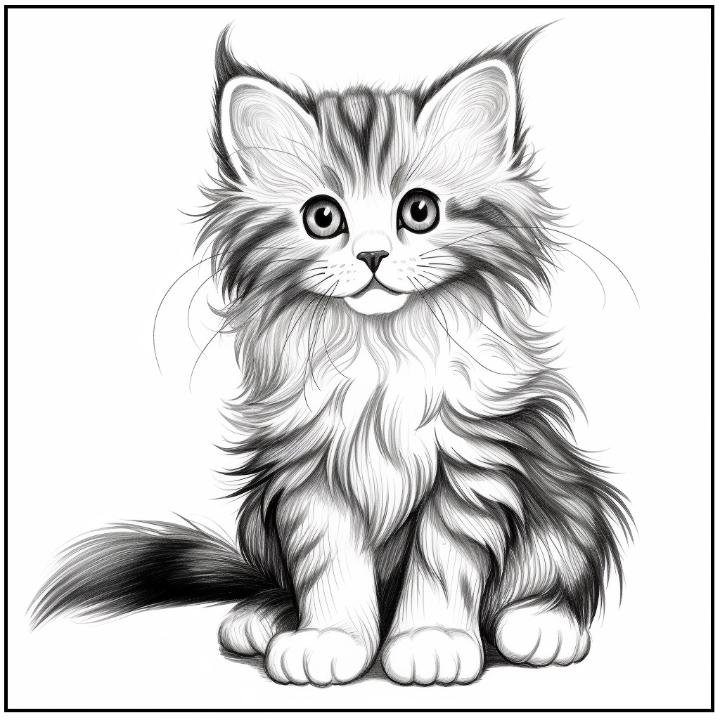 Cute Cat Coloring Pages