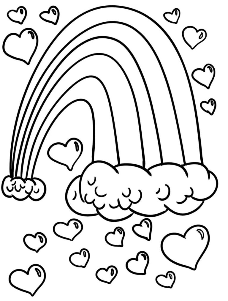 11+ Free Rainbow Coloring Pages Printable – Cute Templates for Toddlers & Kids