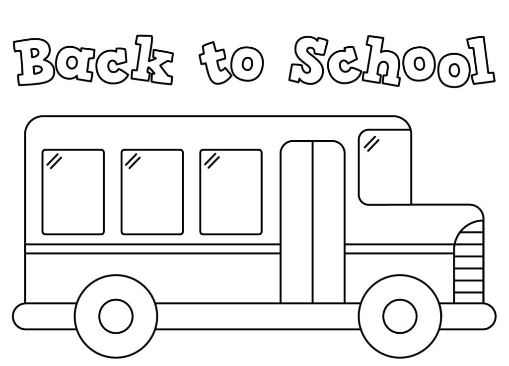 Free printable back to school coloring pages