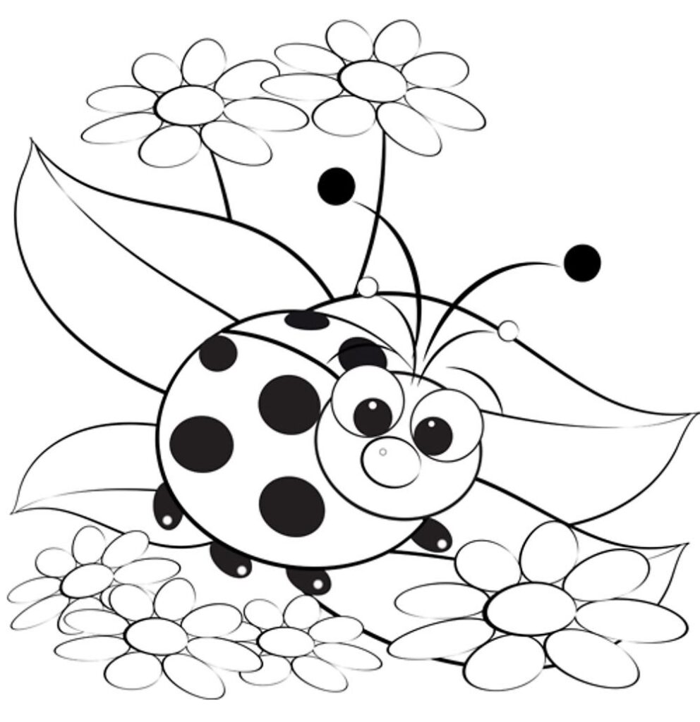 Insect coloring pages printable