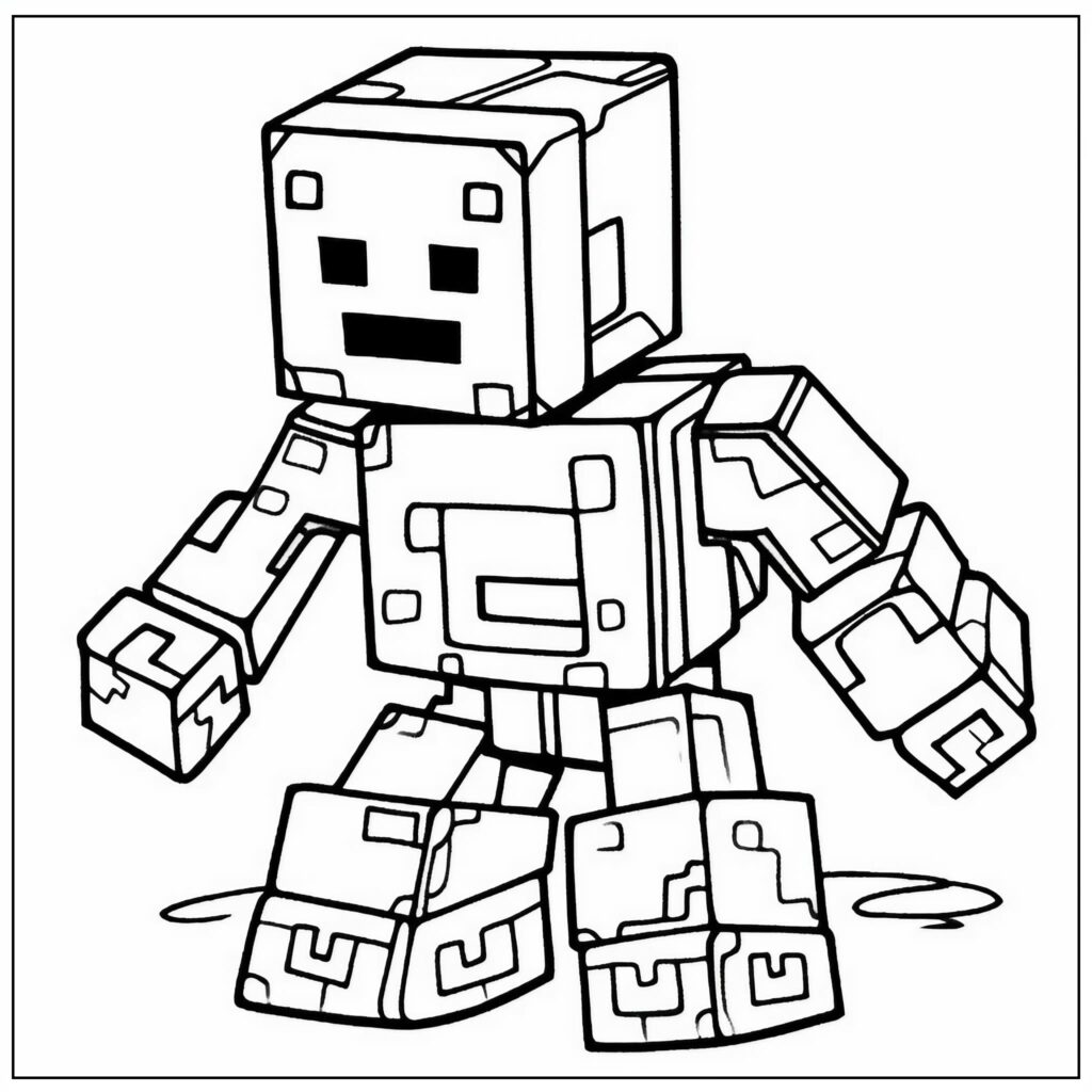 Minecraft coloring Sheet pages