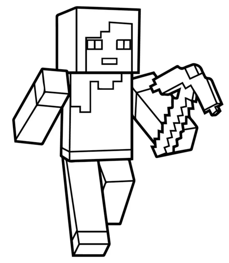 Minecraft coloring pages