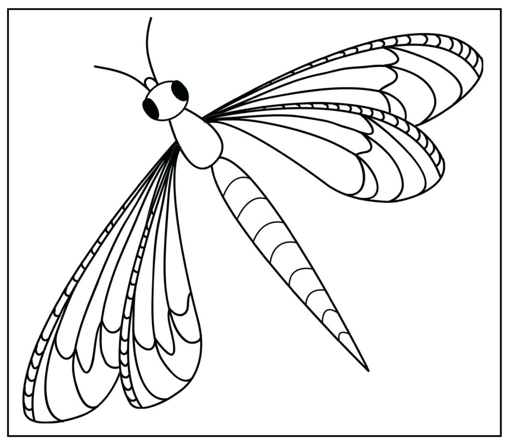 Preschool insect coloring pages