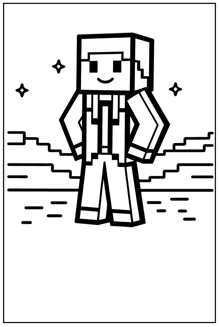 12+ Minecraft Coloring Pages Sheet – Free To Download