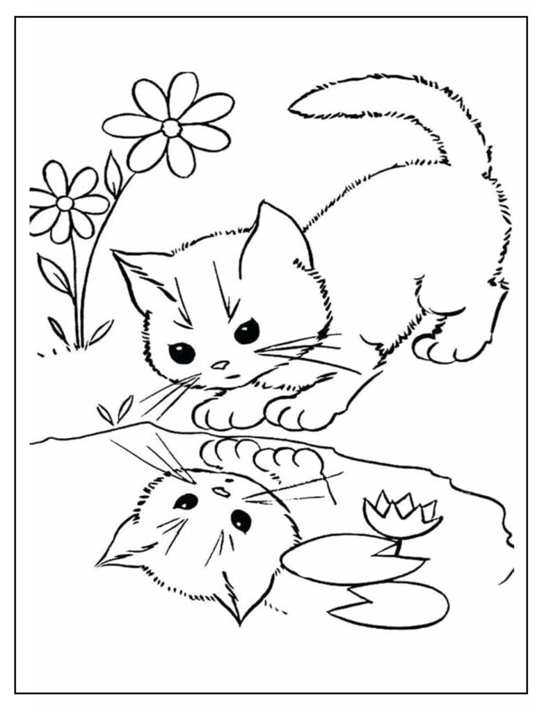 free cat coloring pages